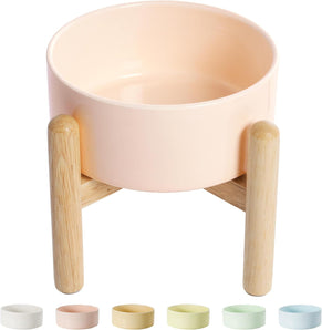 [RESIGILAT] Bol ceramic pentru caini, ridicat, 800 ml, roz