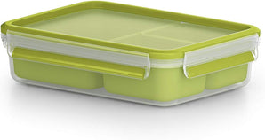 [RESIGILAT] Emsa Clip Go Gustare, 1.2 Litri, Verde/Transparent, 28 x 28 x 18 cm