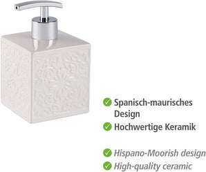 [RESIGILAT] Dozator sapun Cordoba Alb Ceramica 0.5 l 13x8.5x8.5 cm
