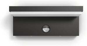 [RESIGILAT] Philips Bustan Wall Lamp, 9W, Motion Sensor, IP44, Antracit
