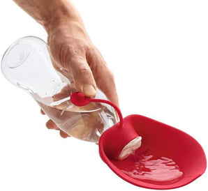 [RESIGILAT] HUNTER Sticla de Baut, Bol Igienic Silicon, 18,6 oz, Rosu