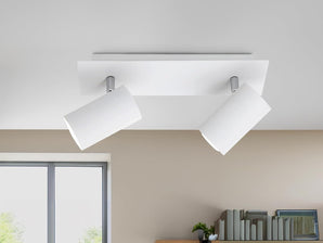 [RESIGILAT] Trio Leuchten fascicul metal alb 2 lumini 30 cm 802400201