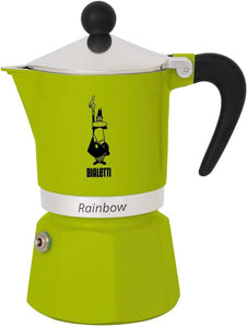 [RESIGILAT] Bialetti Rainbow Caffettiera Verde 3 cani din aluminiu