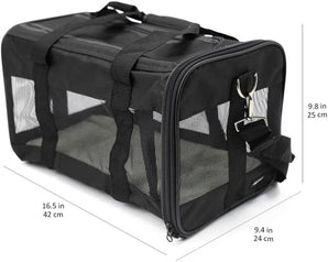 [RESIGILAT] Geanta Amazon Basics pentru animale de companie M negru