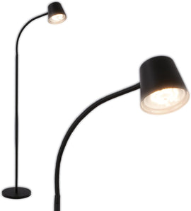 [RESIGILAT] BRILONER Lampa podea LED, control tactil, neagra, 126.5 cm
