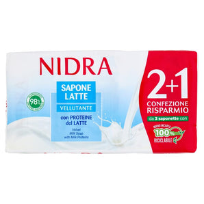 [RESIGILAT] NIDRA Sapun Tripack cu proteine din lapte 3x90g