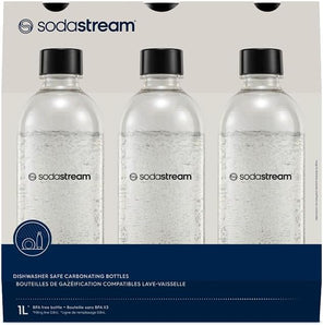 SodaStream 2260525 Wasserflasche, Kunstoff, multi, 3er Pack (3x1 Liter), 464