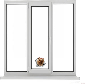 [RESIGILAT] Autocolant auto Yorkshire Terrier 22cm 3D reflectiv