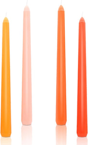 [RESIGILAT] Lumanari conice portocalii, anti-picurare, 4 buc