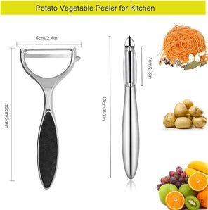 [RESIGILAT] Set curatat legume otel inoxidabil 14,5 cm si 16,5 cm