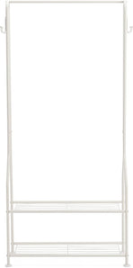 Amazon Basics dulap cu două rafturi, alb, 75 x 36,5 x 150 cm (L x W x H)