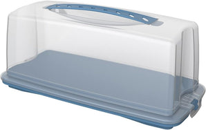 [RESIGILAT] Recipient tort Rotho Fresh cu capac si maner, plastic albastru