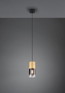 [RESIGILAT] Trio Lighting Robin 310600154, metal alama, sticla fumurie, 1x E27