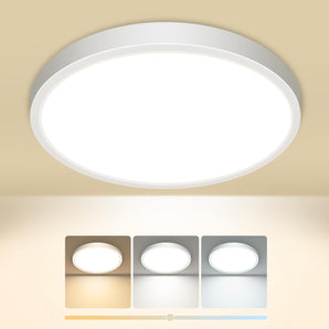 [RESIGILAT] Plafoniera LED rotunda 3 culori IP44 1500LM 18CM