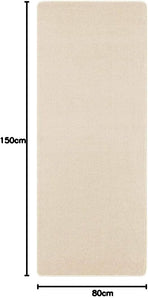 [RESIGILAT] Covor pufos unicolor crem 80x150cm pentru casa