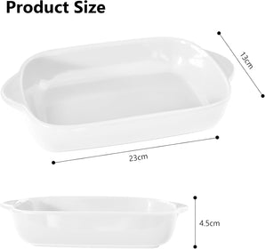 [RESIGILAT] Tava de copt ceramica 2 bucatif 23 x 13 cm cu maner