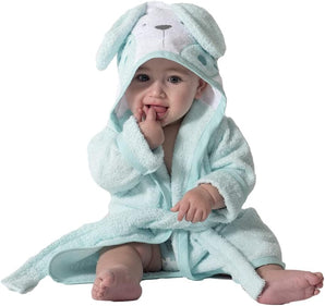 [RESIGILAT] Halat baie copii 6-9 luni, bumbac gri, design iepuraș