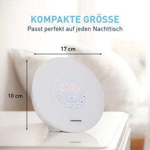 [RESIGILAT] Ceas desteptator Grundig alb cu radio FM si lumina