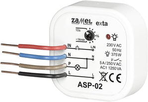 [RESIGILAT] Comutator temporizator lumina scarii ZAMEL ASP-02 alb