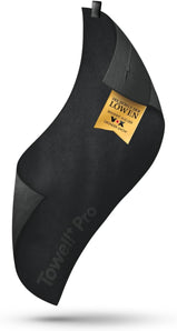 [RESIGILAT] Prosop sport STRYVE, 105 x 42.5 cm, Negru complet, Antiderapant