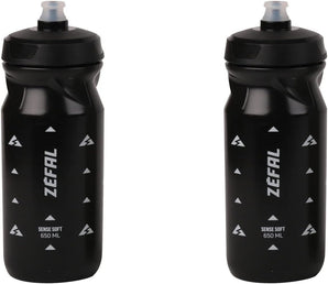 [RESIGILAT] ZEFAL Pack Sense Soft 65 - 2 sticle negre pentru bicicleta