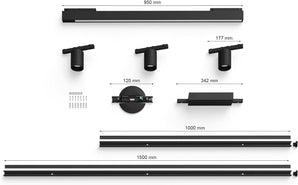 [RESIGILAT] Philips Hue Perifo Set, 3 spoturi, negru, controlabil