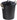 [RESIGILAT] Cos cosmetice WENKO 6 litri negru mat 24 x 28,5 x 23 cm