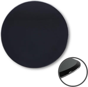 [RESIGILAT] Farfurie Sticla, Semineu, O80 cm, Neagra