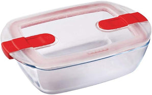 [RESIGILAT] Borcan Pyrex cu capac 23 x 15 x 6 cm 1,1 litru