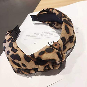 [RESIGILAT] Bentita leopard pentru femei si fete cu dungi innodate