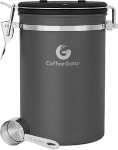 [RESIGILAT] Recipient cafea etans cu supapa CO2 si lingura mare gri