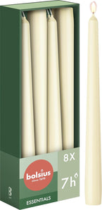 [RESIGILAT] Lumanari Bolsius Ivory set 8 neparfumate 24.5 cm