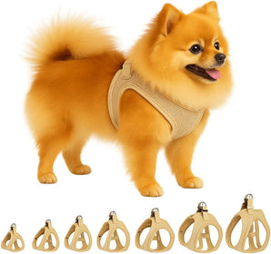 [RESIGILAT] Flamingo StepGo Bento Harness, S, Bej, pentru caini mici