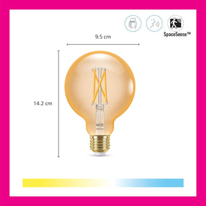 [RESIGILAT] WiZ LED Lampa E27, 640 lm, chihlimbar, control Wi-Fi
