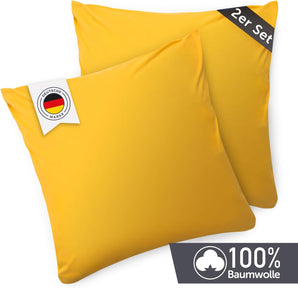 [RESIGILAT] Husa de perna 50x50 cm galben set 2 100 bumbac jersey