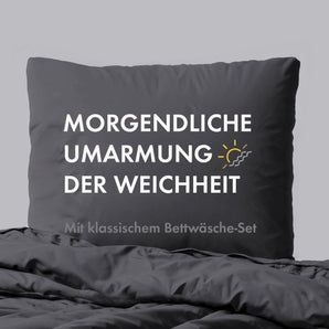 [RESIGILAT] Lenjerie de pat 4 piese 135x200 cm gri antracit