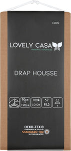 [RESIGILAT] Stof Cearsaf cu Elastic, 90 x 190 cm, 100% Bumbac, Curry
