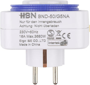 [RESIGILAT] HBN Mecanism Temporizator, 24 ore, 16 A, Priza Analogica