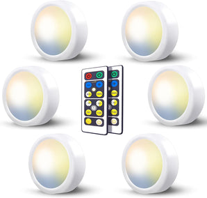 [RESIGILAT] Spot LED cu baterii, telecomanda, 3 temperaturi de culoare