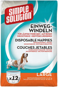 [RESIGILAT] Scutece caini Simple Solution, Marime L, Absorbante