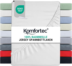 [RESIGILAT] Cearsaf Komfortec jerse 100 bumbac alb 200x200 cm