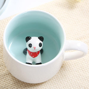 [RESIGILAT] Cana cafea panda, ceramica, 12 oz, cadou ziua de nastere