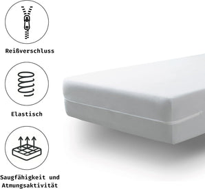 [RESIGILAT] Tural Saltea Husa, Elastic, Fermoar, 120x200cm, Alb