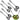 [RESIGILAT] Set tacamuri salata inox 6 piese lustruite luciu ridicat
