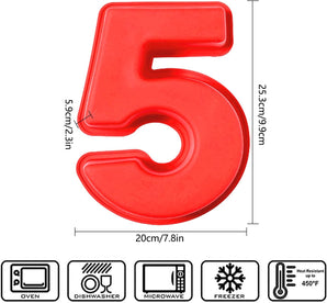 [RESIGILAT] Tort Forma 5, Matrita Silicon, 3D Mare pentru Petreceri