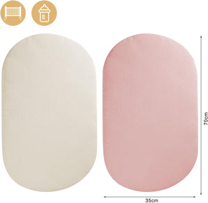 [RESIGILAT] Cearsaf cu elastic 70x35cm, pentru carucior, alb