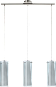 [RESIGILAT] Lampa suspendata EGLO Pinto Nero, 3 lumini, nichel mat