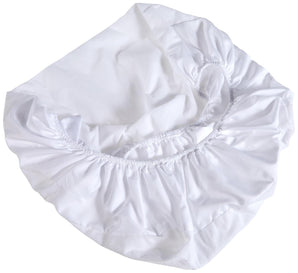 [RESIGILAT] BabyCalin Husă saltea burete 40x80 cm, alb – moale, absorbantă și impermeabilă, pentru cărucior