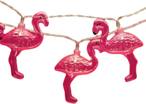 [RESIGILAT] Lumini de zana flamingo cu baterii - Roz