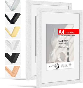 [RESIGILAT] HIMEETIME Rame Foto, Pachet de 2, Alb, 21 x 30 cm